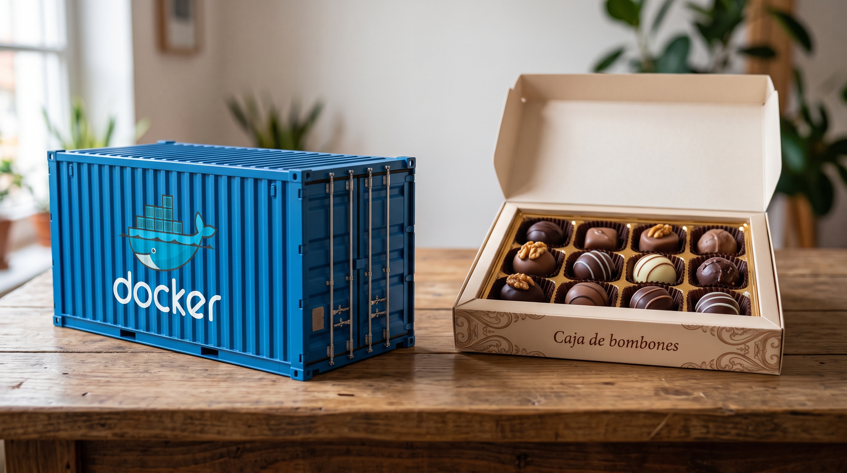 Docker es una caja de bombones